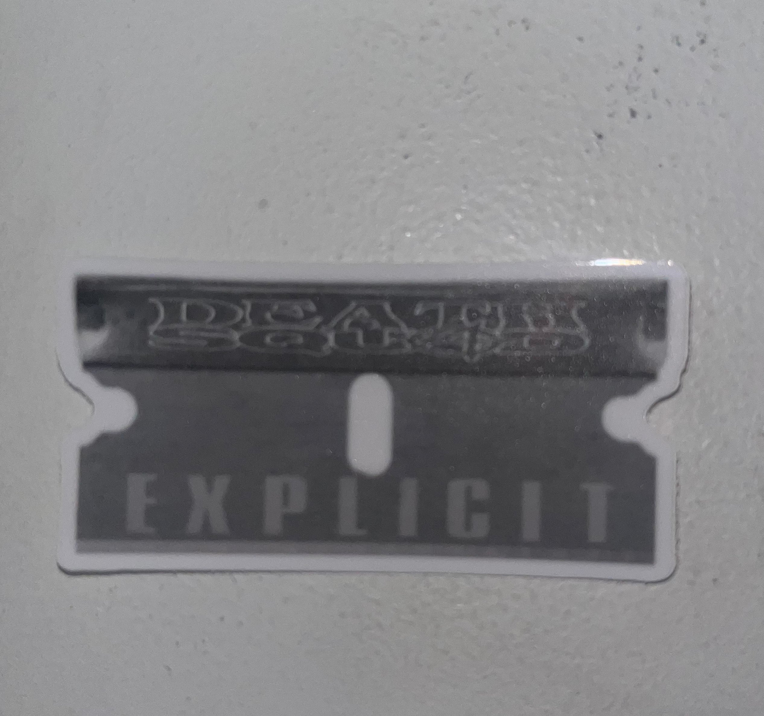 DEATH SQUAD RAZOR BLADE STICKER